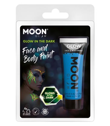 Moon Glow - Glow in the Dark Face Paint, Blue