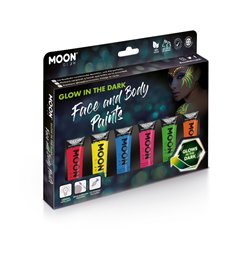 Moon Glow - Glow in the Dark Face Paint, Assorted