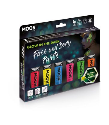 Moon Glow - Glow in the Dark Face Paint, Assorted