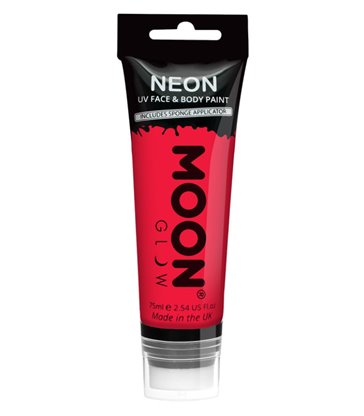 Moon Glow Supersize Intense Neon UV Face Paint, Re