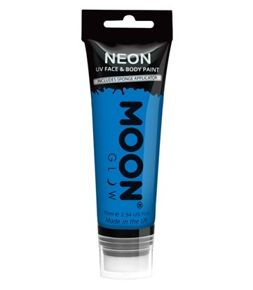 Moon Glow Supersize Intense Neon UV Face Paint, Bl