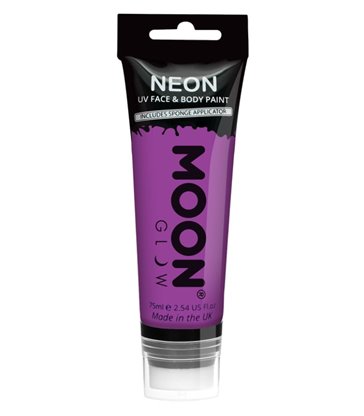 Moon Glow Supersize Intense Neon UV Face Paint, Pu