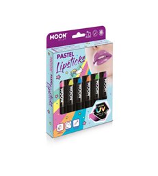 Moon Glow Pastel Neon UV Lipstick, Assorted