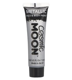 Cosmic Moon Metallic Face & Body Paint, Silver