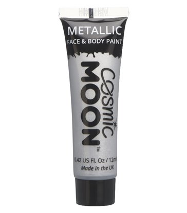 Cosmic Moon Metallic Face & Body Paint, Silver