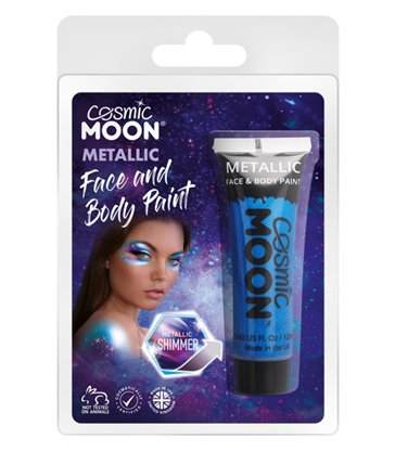 Cosmic Moon Matallic Face & Body Paint, Blue