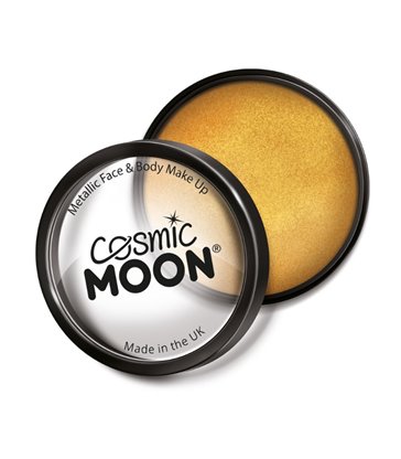 Cosmic Moon Metallic Pro Face Paint Cake Pots, Gol