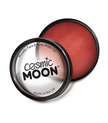 Cosmic Moon Metallic Pro Face Paint Cake Pots, Red