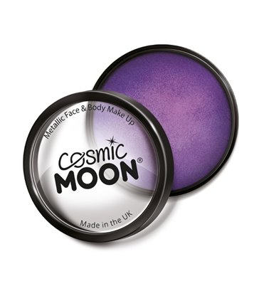 Cosmic Moon Metallic Pro Face Paint Cake Pots, Pur
