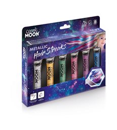 Cosmic Moon Metallic Hair Streaks, Assorted