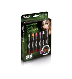 Moon Terror Halloween Body Crayons, Assorted