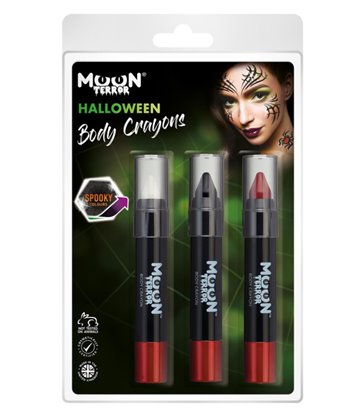 Moon Terror Halloween Body Crayons,