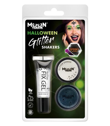 Moon Terror Halloween Glitter Shakers,