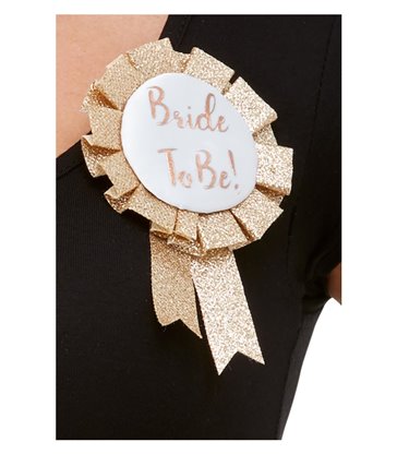 Bride To Be Rosette, Rose Gold