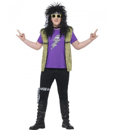 Curves 80s Rock Star Costume