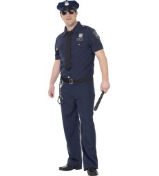 Curves NYC Cop Costume, Blue