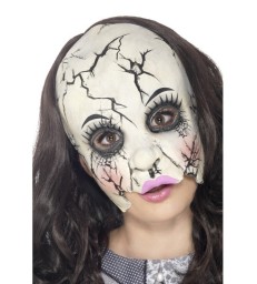 Damaged Doll Mask, Multi-Coloured