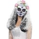 Day of the Dead Bride Mask, Full Face