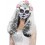 Day of the Dead Bride Mask, Full Face, White