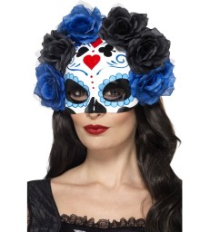 Day of the Dead Eyemask, Blue
