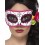Day of the Dead Eyemask, White & Pink