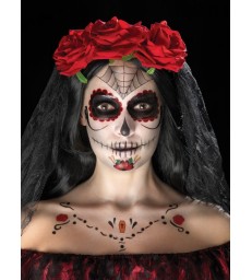 Day of the Dead Face Tattoo Transfers Kit2