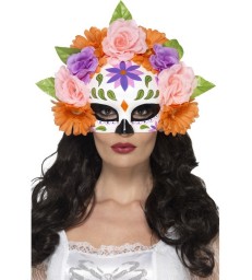 Day of the Dead Floral Eyemask, Multi-Coloured