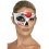 Day of the Dead Half Eye Mask, White