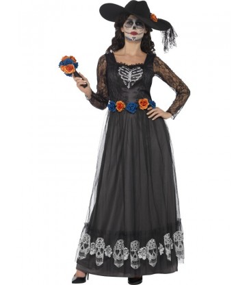 Day of the Dead Skeleton Bride Costume2