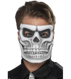 Day of the Dead Skeleton Mask, White