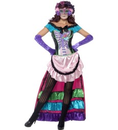 Day Of The Dead Sugar Skull Costume, Pink