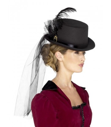 Deluxe Ladies Victorian Top Hat