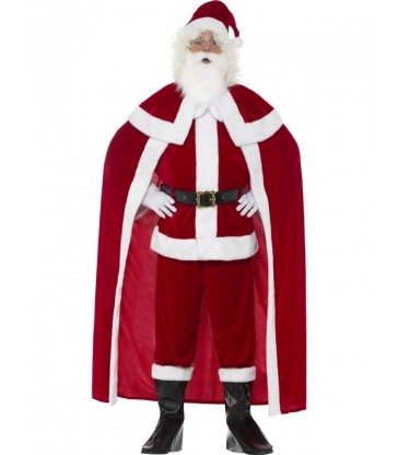 Deluxe Santa Claus Costume with Trousers